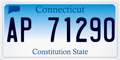 CT license plate AP71290