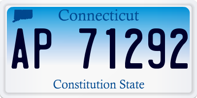 CT license plate AP71292