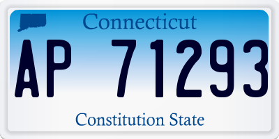 CT license plate AP71293