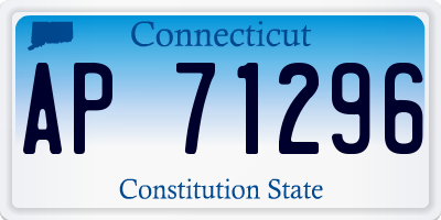 CT license plate AP71296