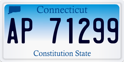 CT license plate AP71299