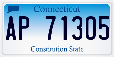 CT license plate AP71305