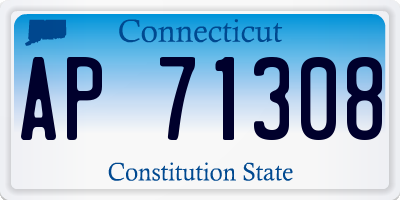 CT license plate AP71308