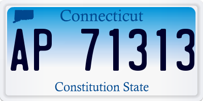 CT license plate AP71313