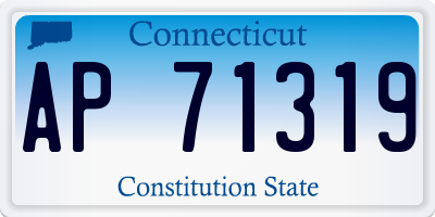 CT license plate AP71319