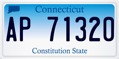 CT license plate AP71320