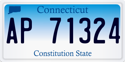 CT license plate AP71324