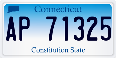 CT license plate AP71325
