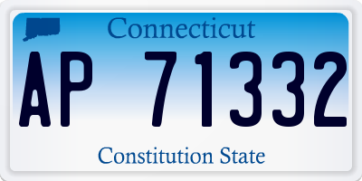 CT license plate AP71332
