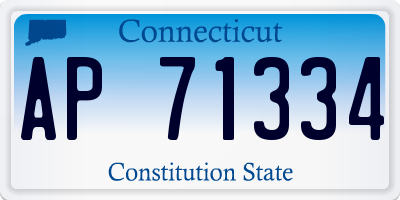 CT license plate AP71334