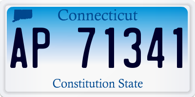 CT license plate AP71341