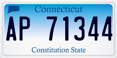 CT license plate AP71344