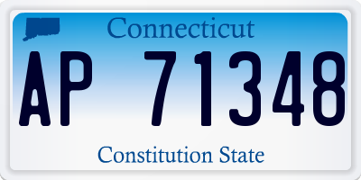 CT license plate AP71348