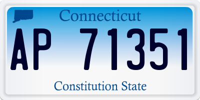 CT license plate AP71351