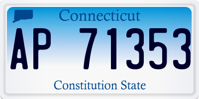 CT license plate AP71353