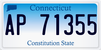 CT license plate AP71355