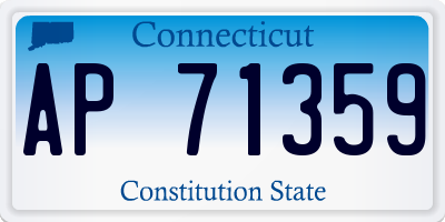 CT license plate AP71359