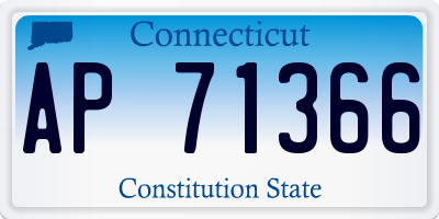 CT license plate AP71366