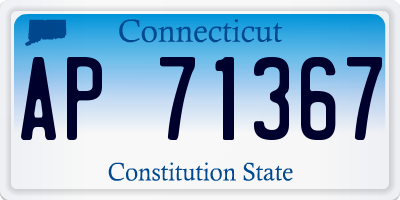 CT license plate AP71367