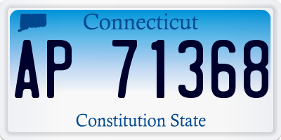 CT license plate AP71368
