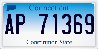 CT license plate AP71369