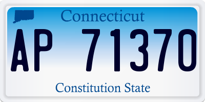 CT license plate AP71370