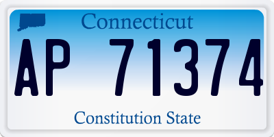 CT license plate AP71374