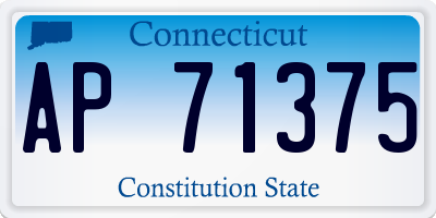 CT license plate AP71375