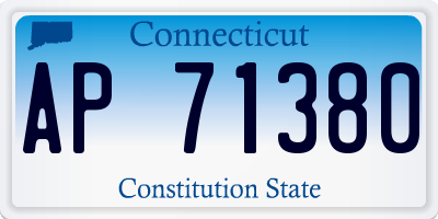 CT license plate AP71380