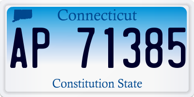 CT license plate AP71385