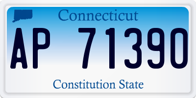 CT license plate AP71390