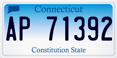 CT license plate AP71392