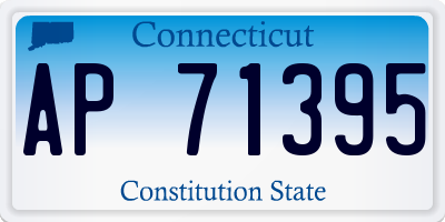 CT license plate AP71395