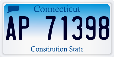 CT license plate AP71398
