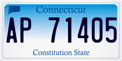 CT license plate AP71405