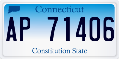 CT license plate AP71406
