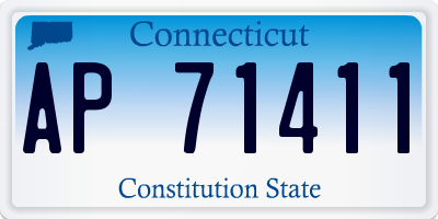 CT license plate AP71411