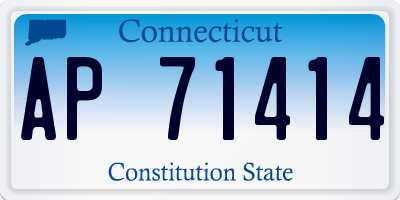 CT license plate AP71414