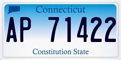 CT license plate AP71422