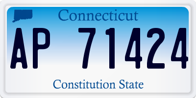 CT license plate AP71424