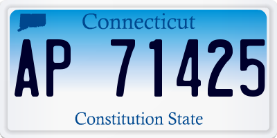 CT license plate AP71425
