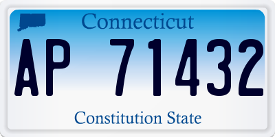 CT license plate AP71432