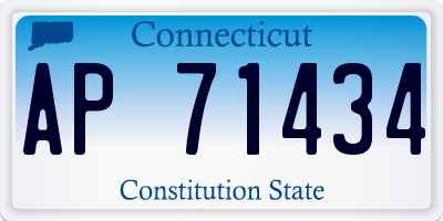 CT license plate AP71434