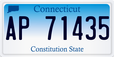 CT license plate AP71435