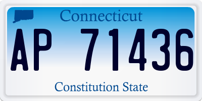 CT license plate AP71436