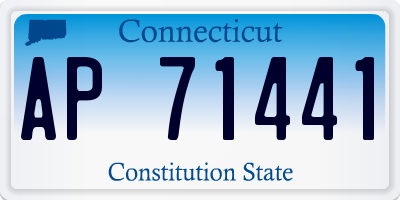 CT license plate AP71441