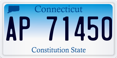 CT license plate AP71450