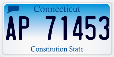 CT license plate AP71453