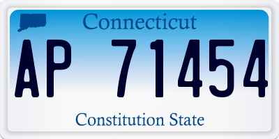 CT license plate AP71454