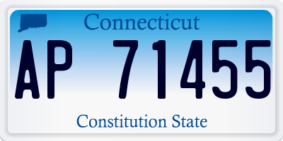 CT license plate AP71455